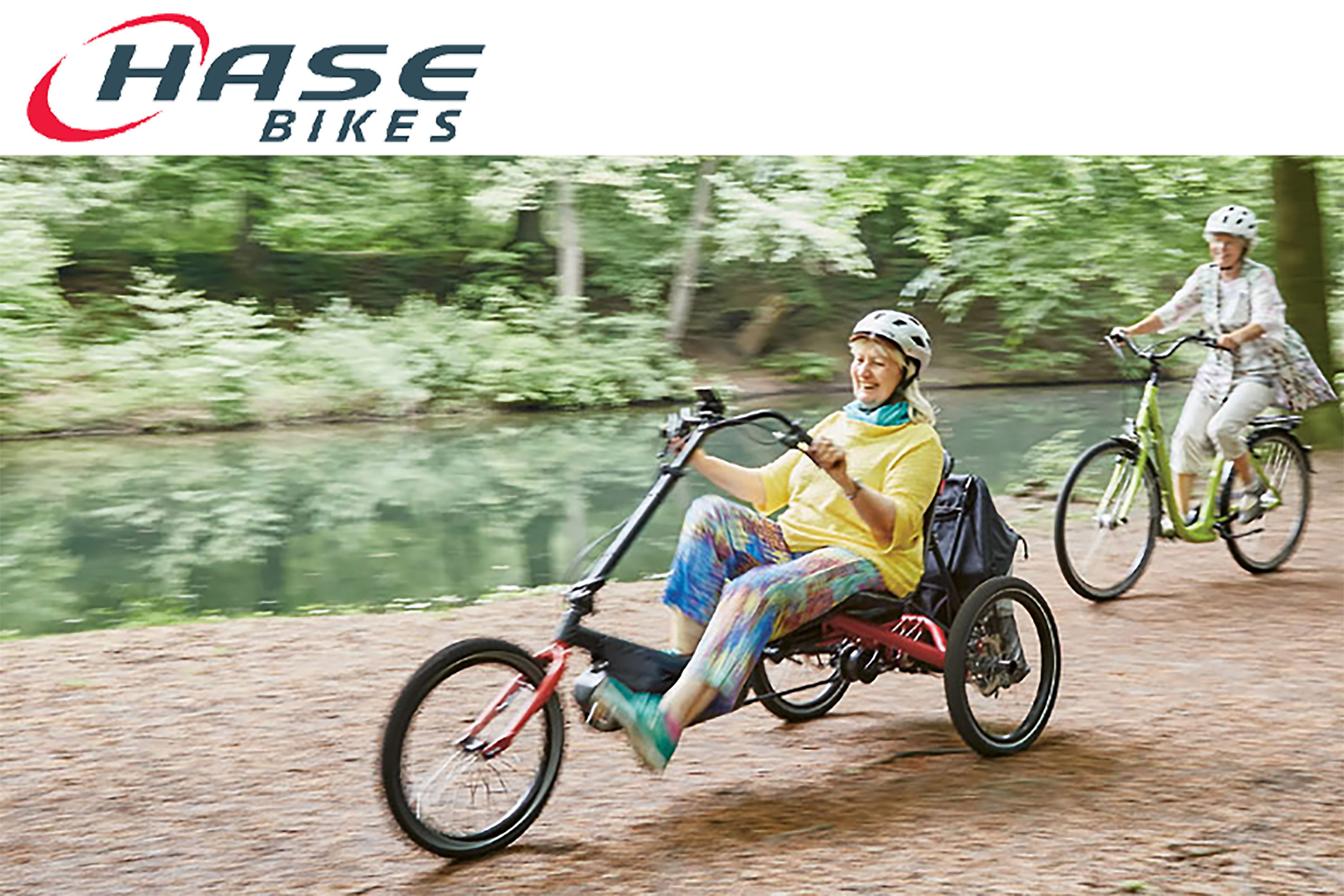 Woman Riding Hase Trigo Up Trike